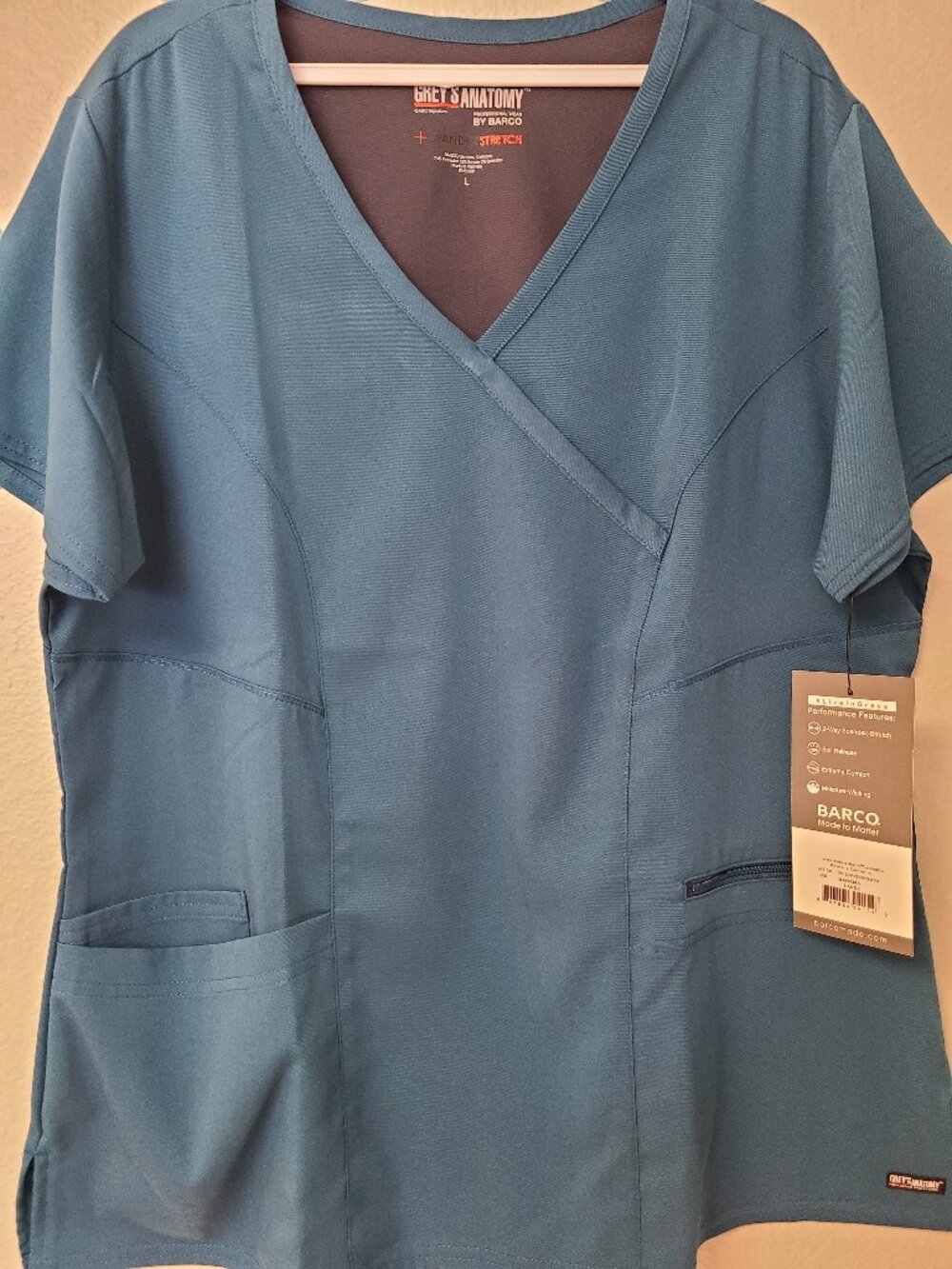 Grey's Anatomy 3PKT Surplice Princess Kim Top